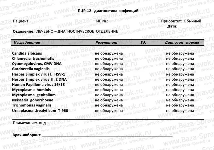 Анализ крови ПЦР 